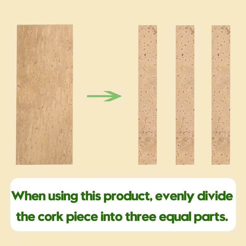 Dowite Clarinet Cork Replacement Kit - 37mm x 90mm Corks 3 PCS, Blade, Rope, Sandpaper 2PCS, Cork Grease，Adhesive - Easy DIY Maintenance & Repair for Clarinets - Image 3